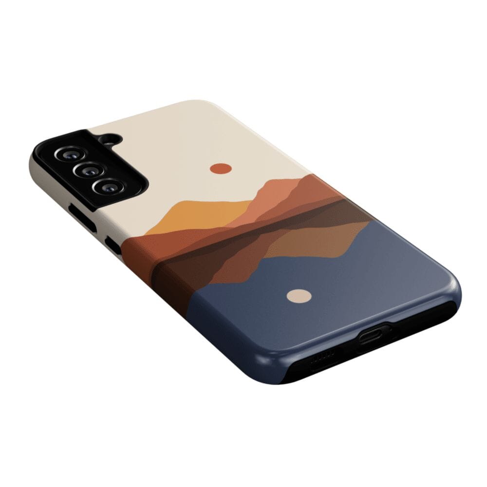 Casetry Opposites Attract | Day & Night Colorblock Mountains Samsung Case - view 8
