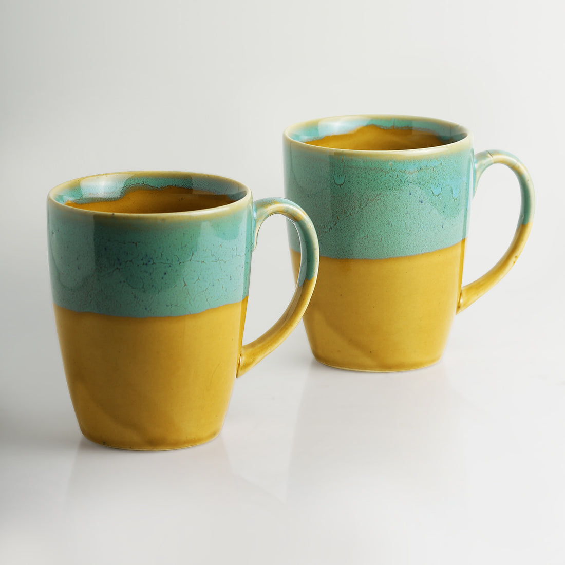 EXCLUSIVELANE 'River Rims' Studio Pottery Glazed Coffee Mugs In Ceramic (Set Of 2) - view 3