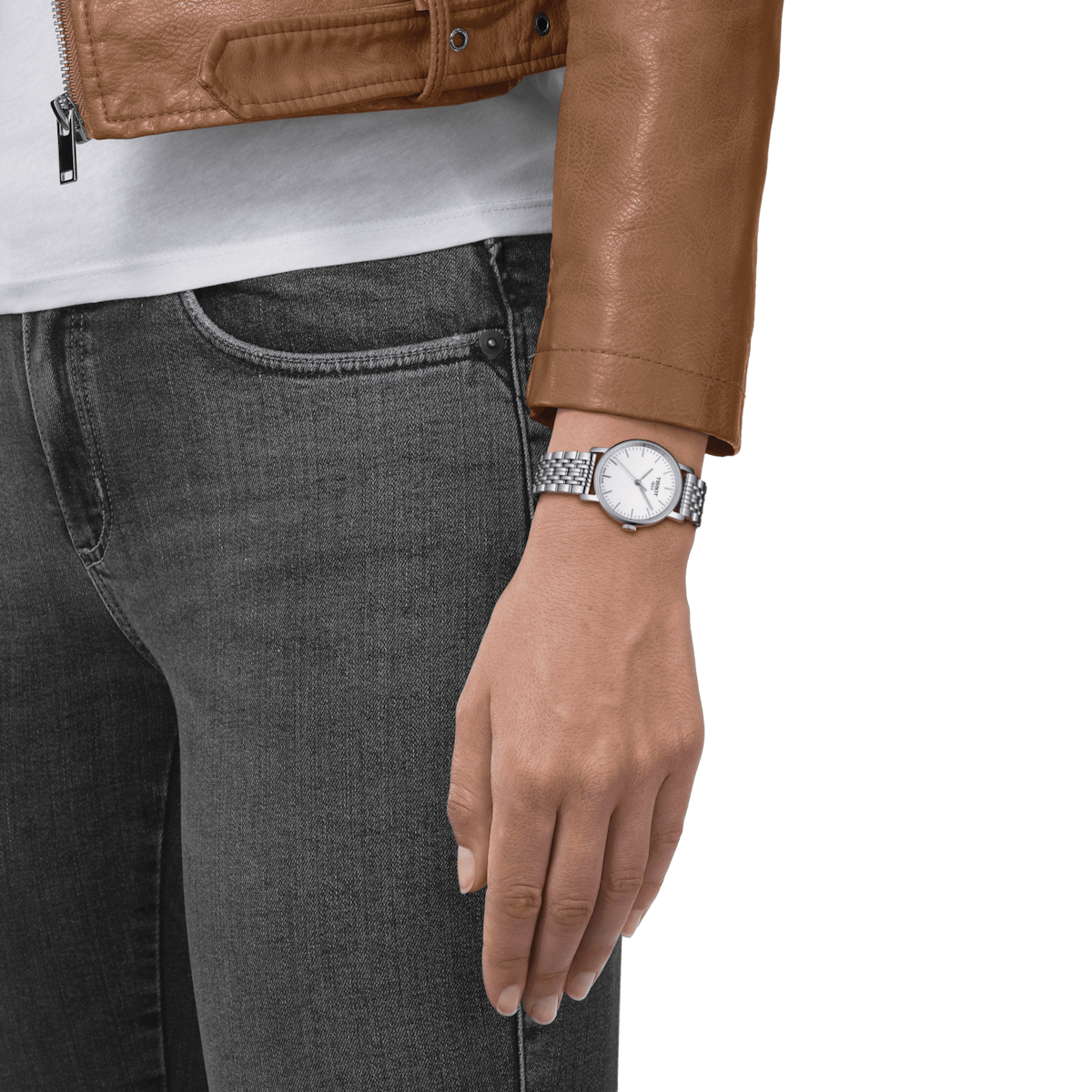 Tissot T-Classic Silver Dial Women 30mm - view 2