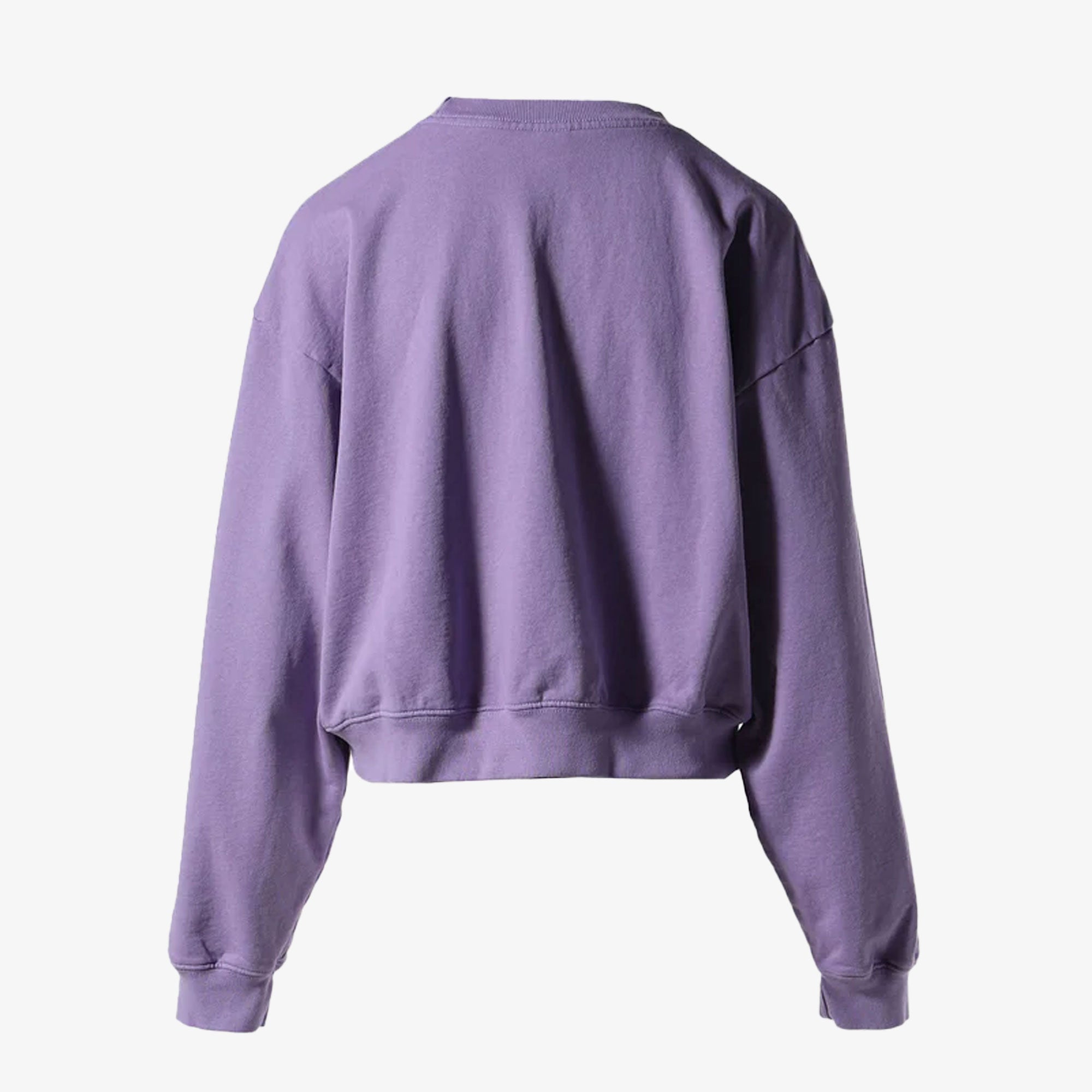 Sporty & Rich | Wellness Ivy Cropped Crewneck { Violet/white - view 2