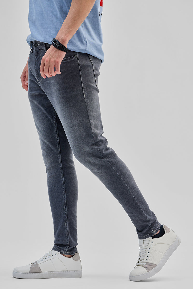 SNITCH Grey Skinny Fit Jeans - view 4