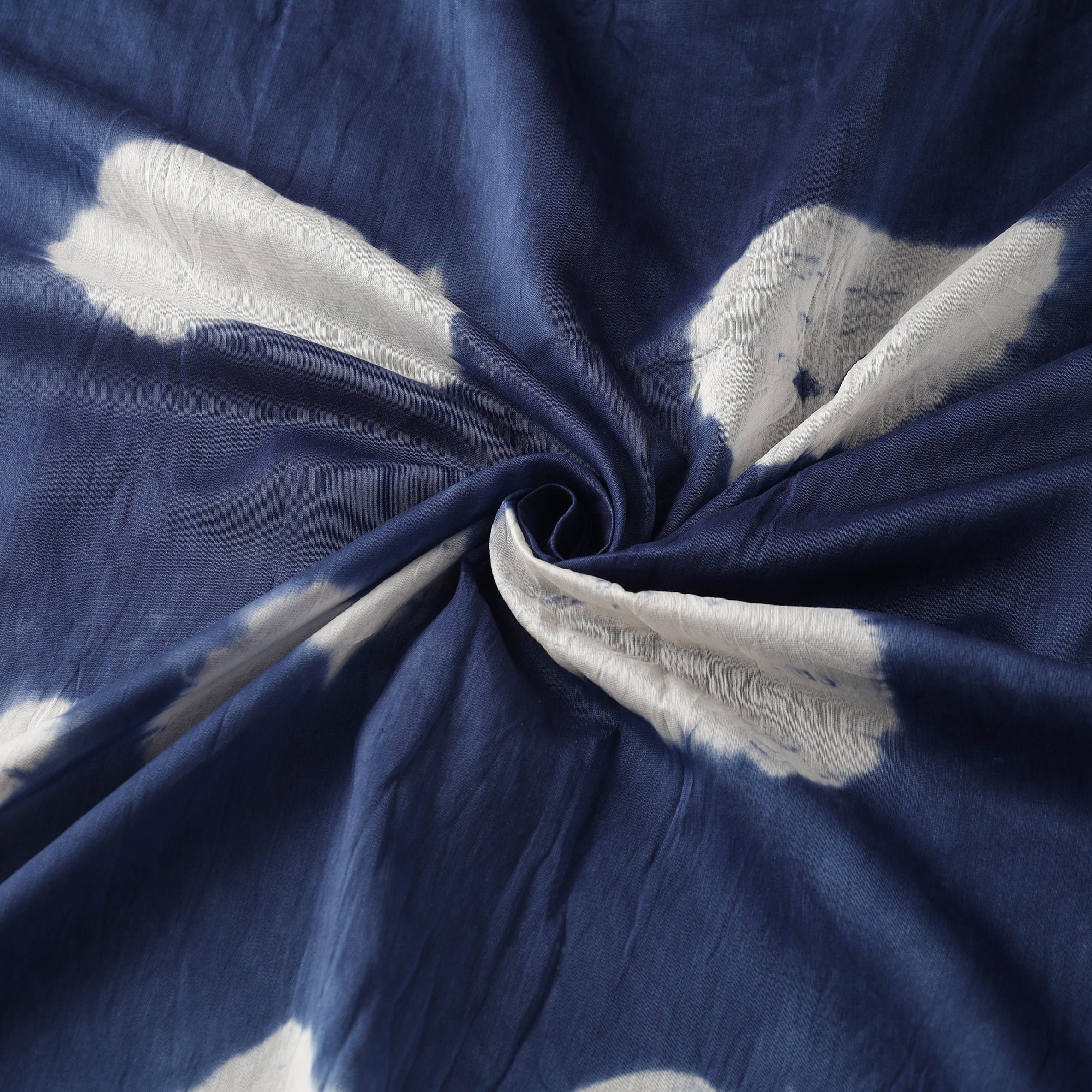 HAVELI CHRONICLES Blue - Chanderi Silk Shibori Tie-Dye Fabric 02 - view 2