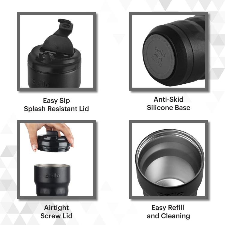 Cello Nomad Flask, Insulated Travel Mug, 350ml - view 11