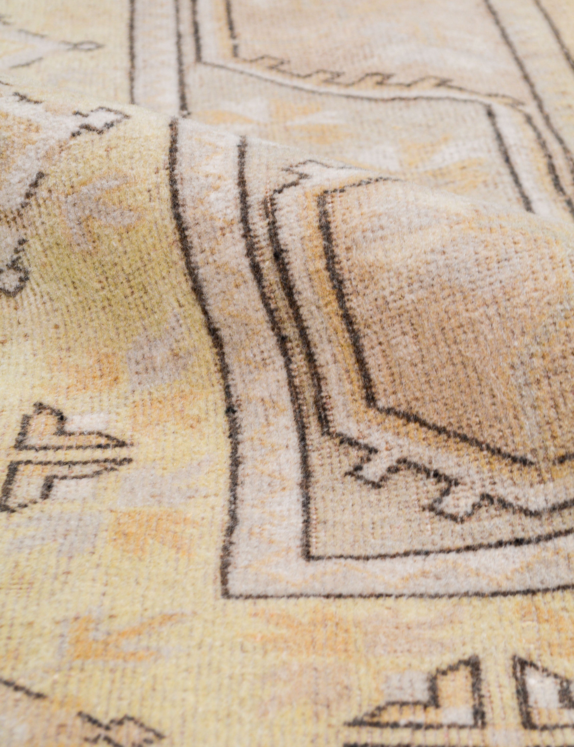 Lulu and Georgia Vintage Turkish Hand-Knotted Wool Rug No. 487, 5' 1" x 7' 10" - view 2