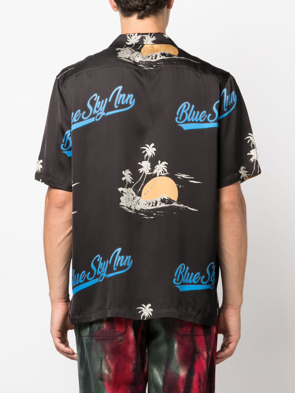 Blue Sky Inn Logo viscose shirt – Viscose 100% - view 3