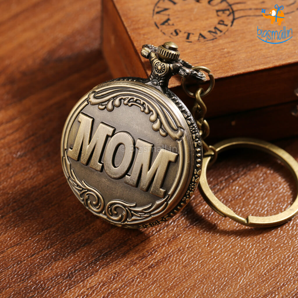 Big Daddy Mom Pocket Watch Keychain – Multi