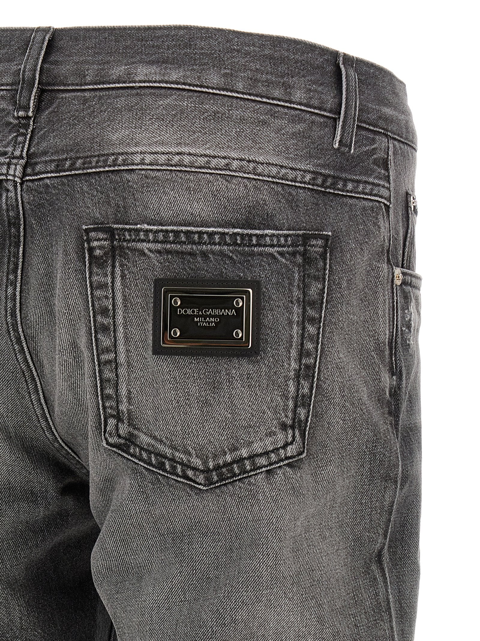 Dolce & Gabbana Distressed Jeans – 100% cotton - view 4