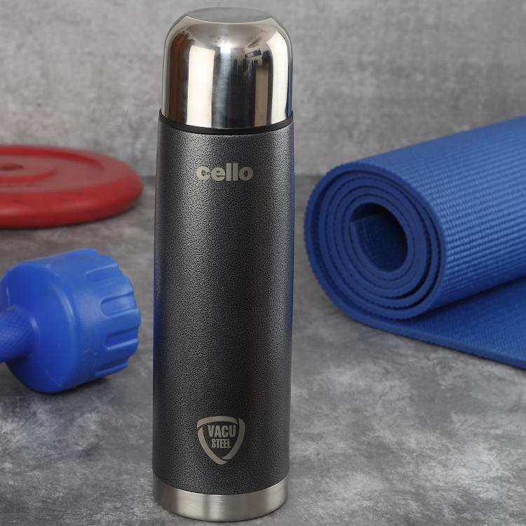 Cello Flipper Flask, Vacusteel Water Bottle 1000ml