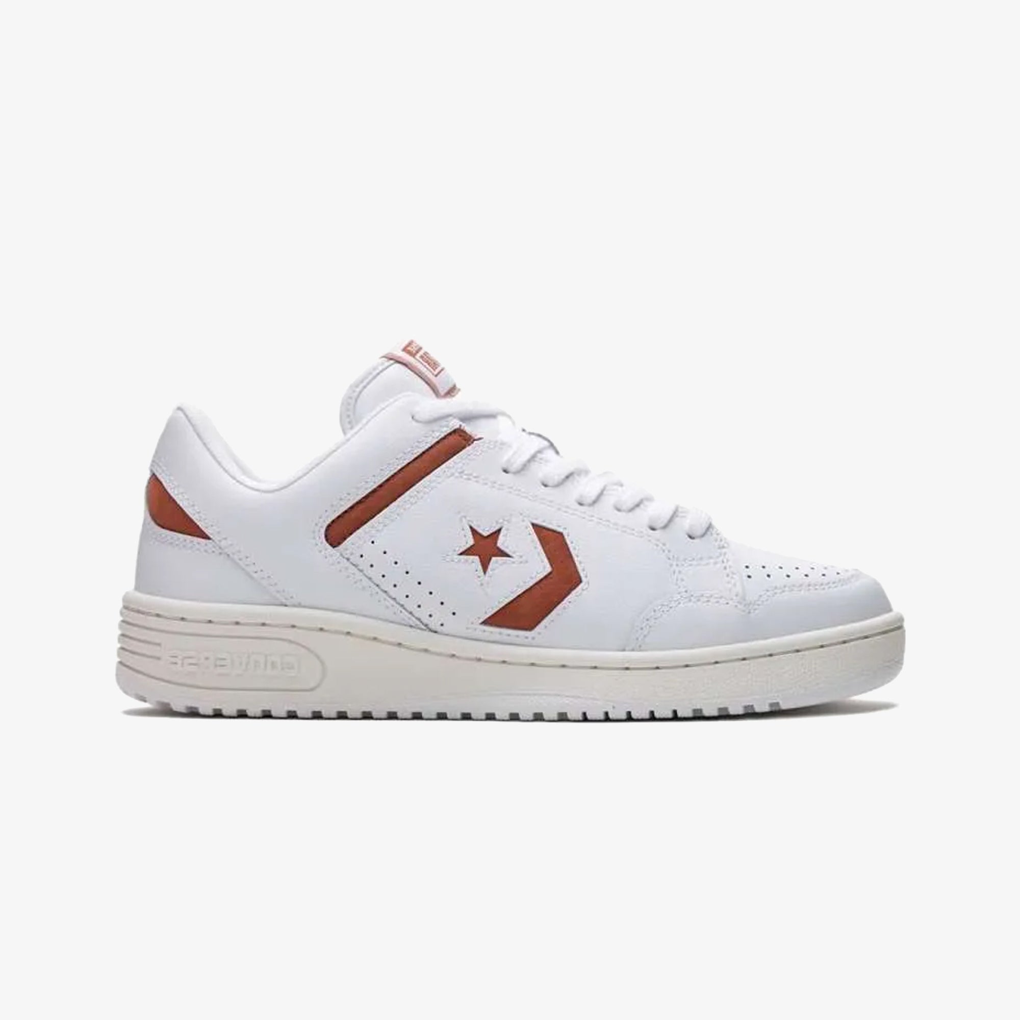 Weapon leather white – Converse | WEAPON LEATHER { WHITE/RED