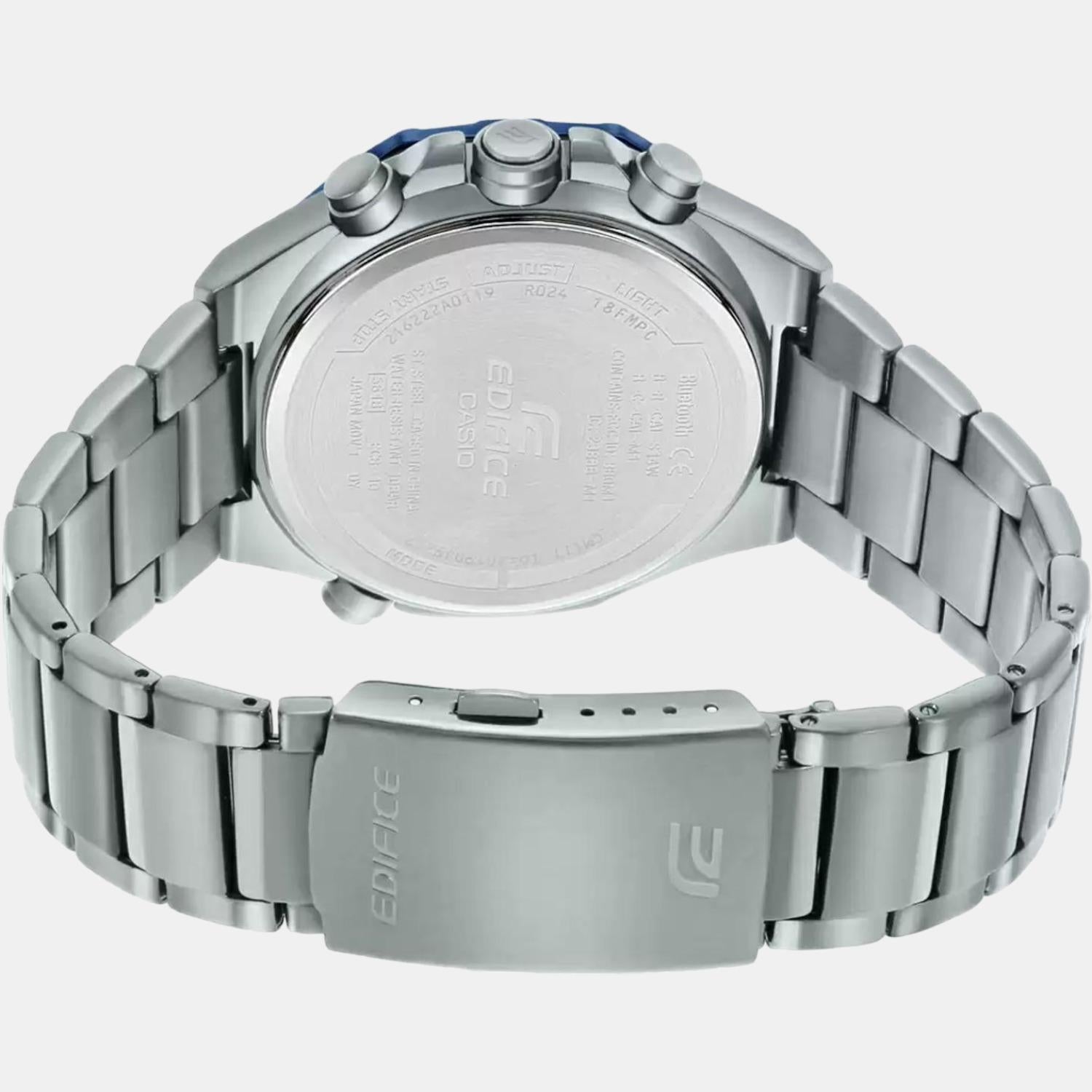 Casio Edifice Men Quartz Black Dial Analog-Digital Stainless Steel Watch ED524 - view 4