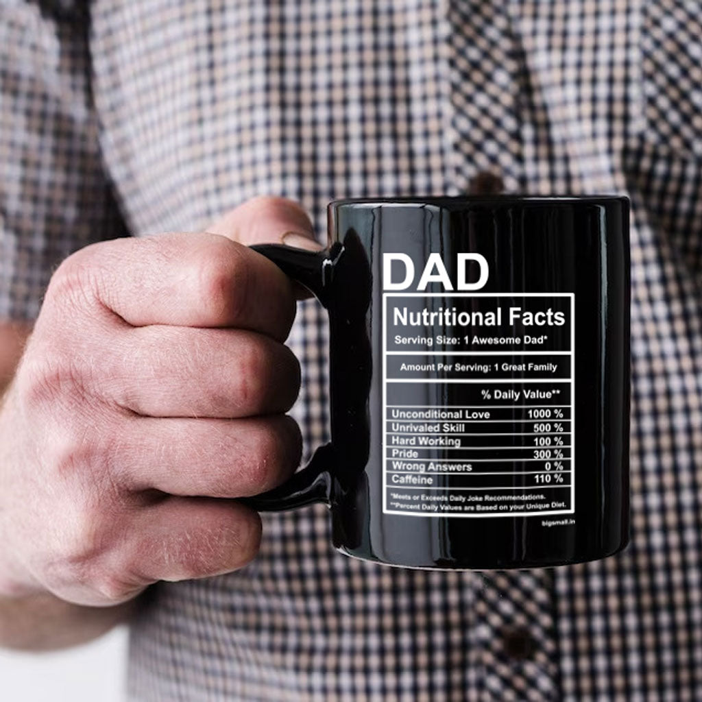 Bigsmall_piu Dad Nutritional Facts Mug