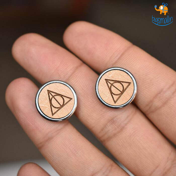 DesignWesign Harry Potter Wooden Cufflinks - view 2