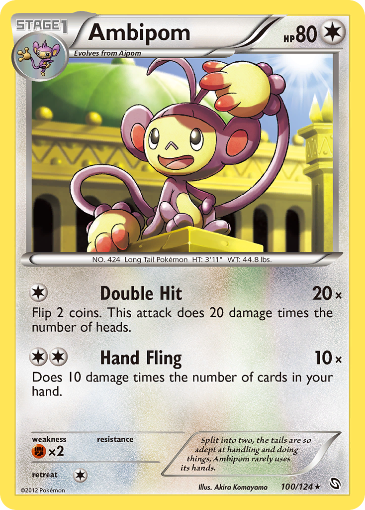 Rare bw6-100 non-holo – Pokémon Ambipom - 100/124 - Rare [bw6-100] [Non-Holo] - Ambipom - 100/124 - Rare