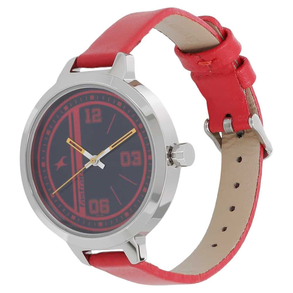 Fastrack Varsity Blue Dial & Red starp