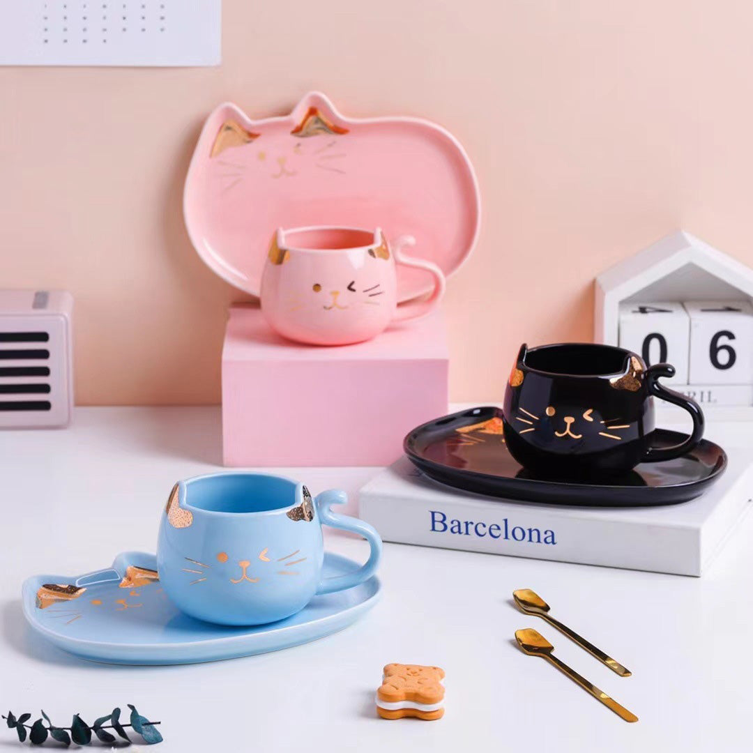 Nestasia Cat Mug And Plate