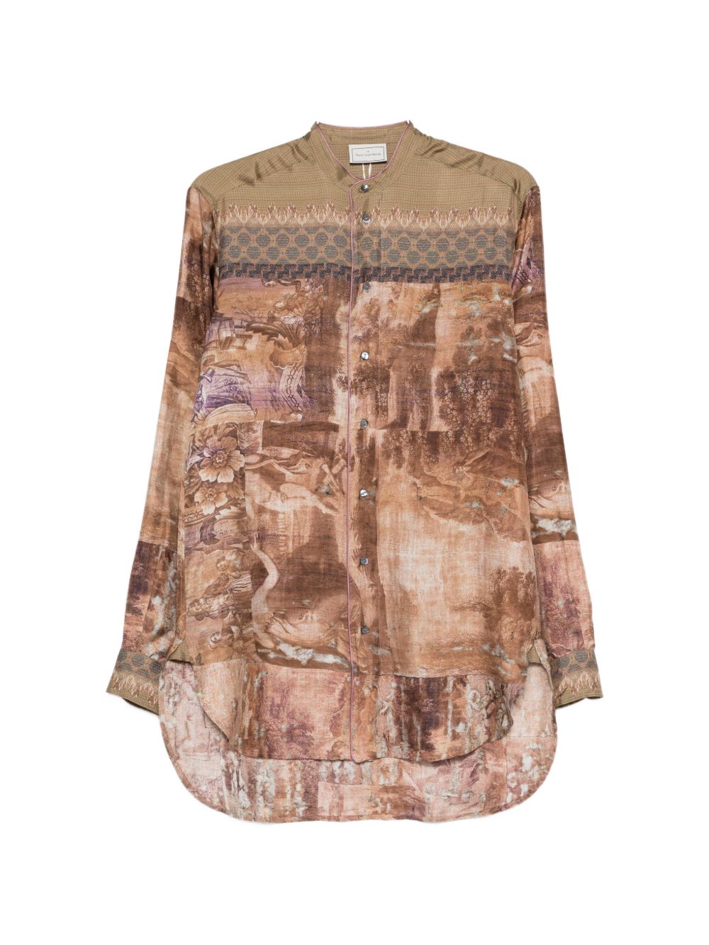 Pierre Louis Mascia Printed silk shirt – Silk 100%