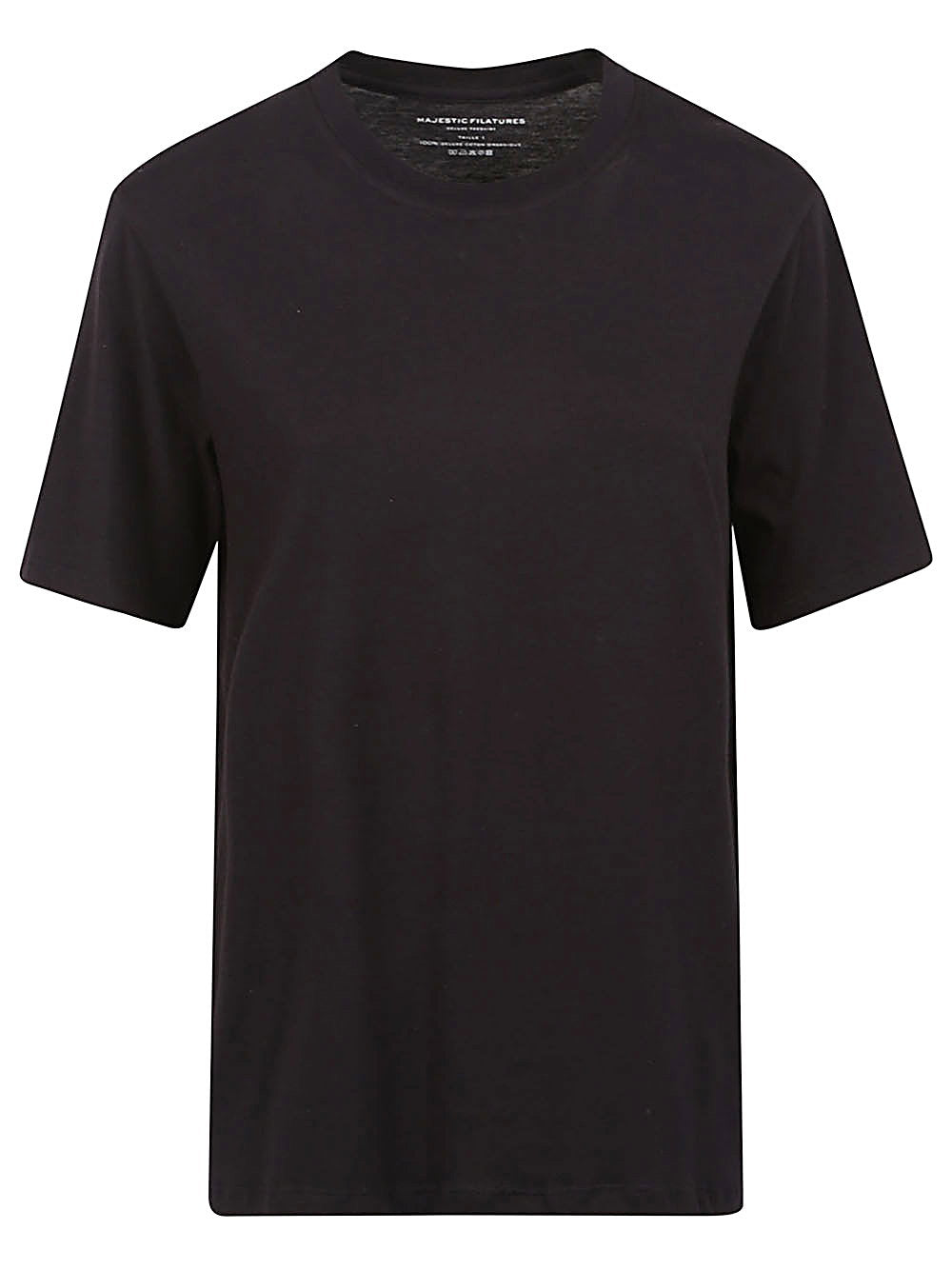 Majestic Cotton crewneck top – Cotton 100%