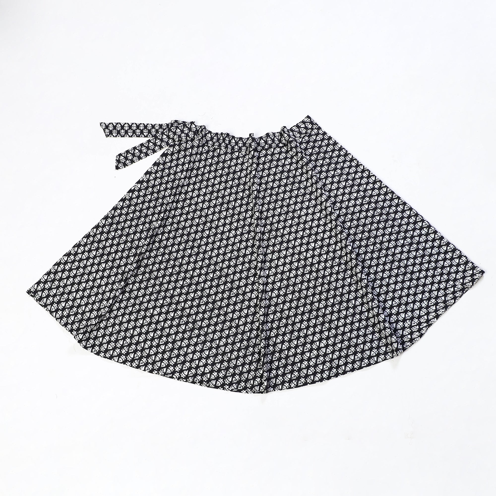 NOORI BAZAR Black - Printed Cotton Jaipur Wrap Around Skirt 03 - view 4