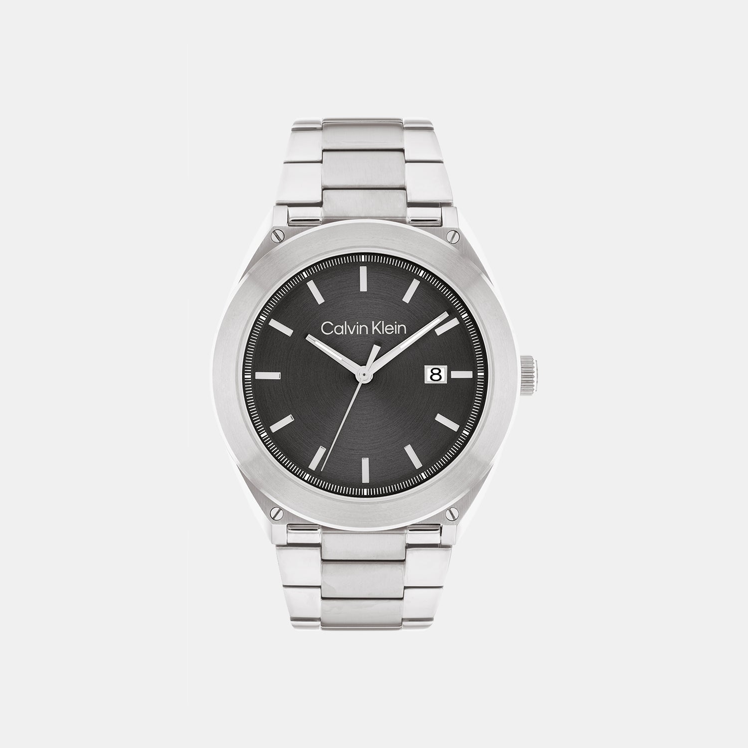 Calvin Klein Casual Essentials Men Quartz Grey Dial Analog Stainless Steel Watch 25200196