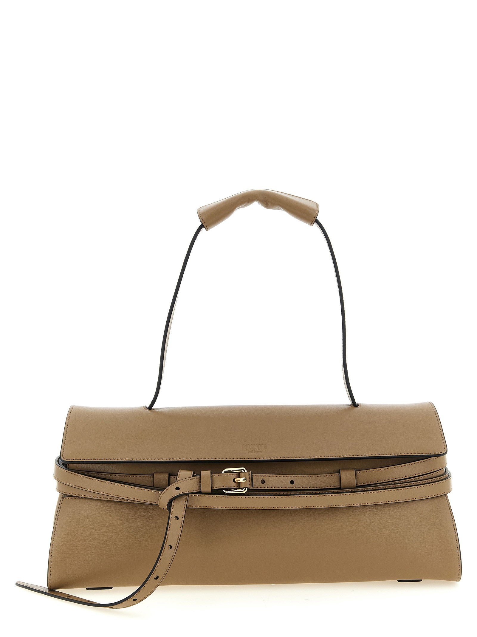 Moschino Tie Me Shoulder Bag – 100% nappa leather