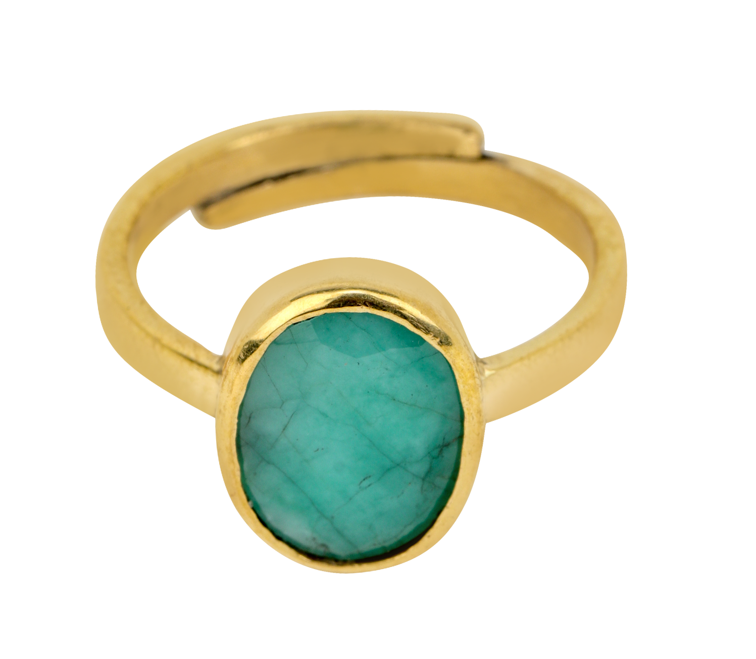 Studio Vaidik Emerald/ Panna Ring 7.25 ratti - view 3