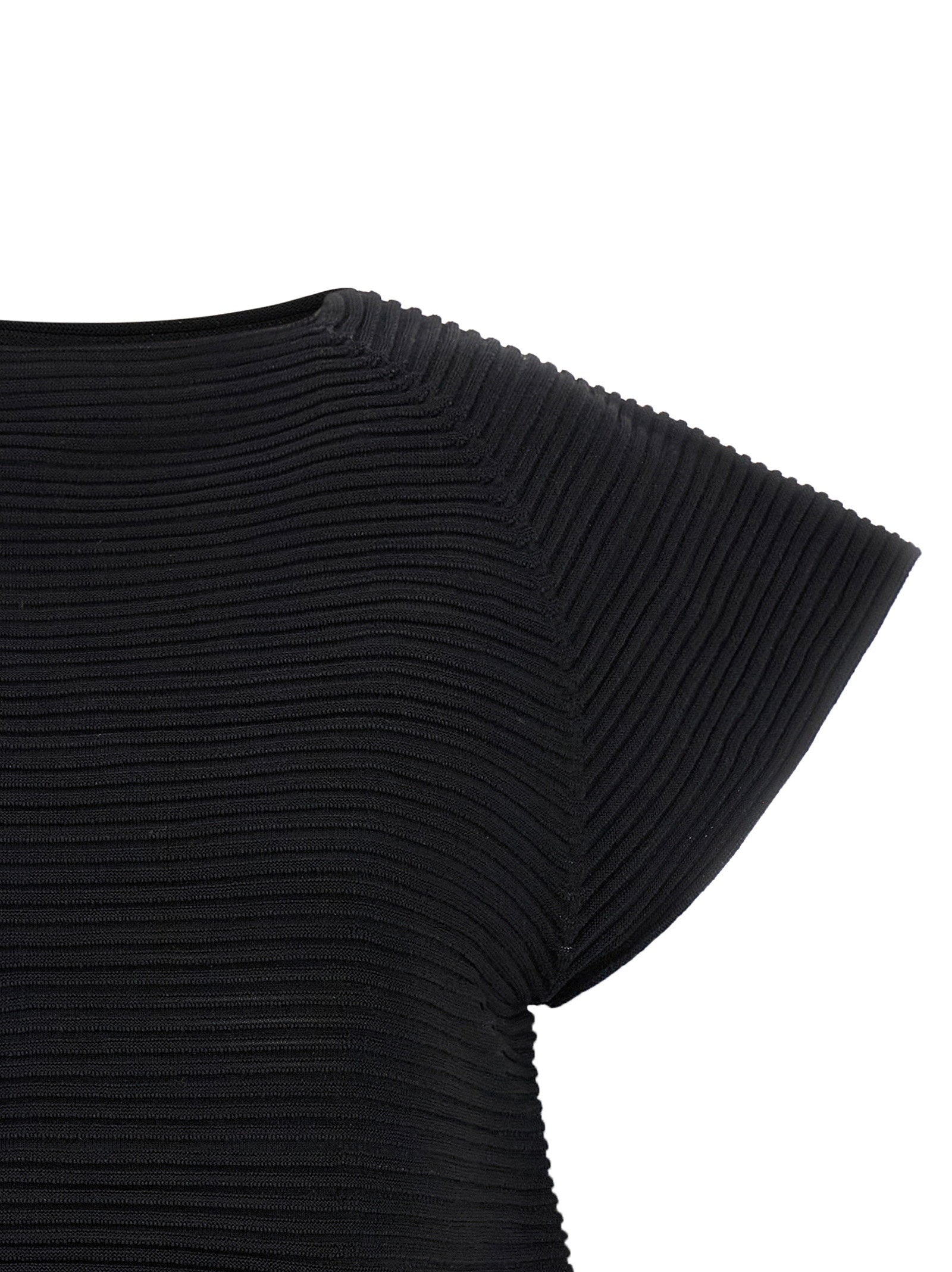 Issey Miyake Corrugated Knit Dress - view 3