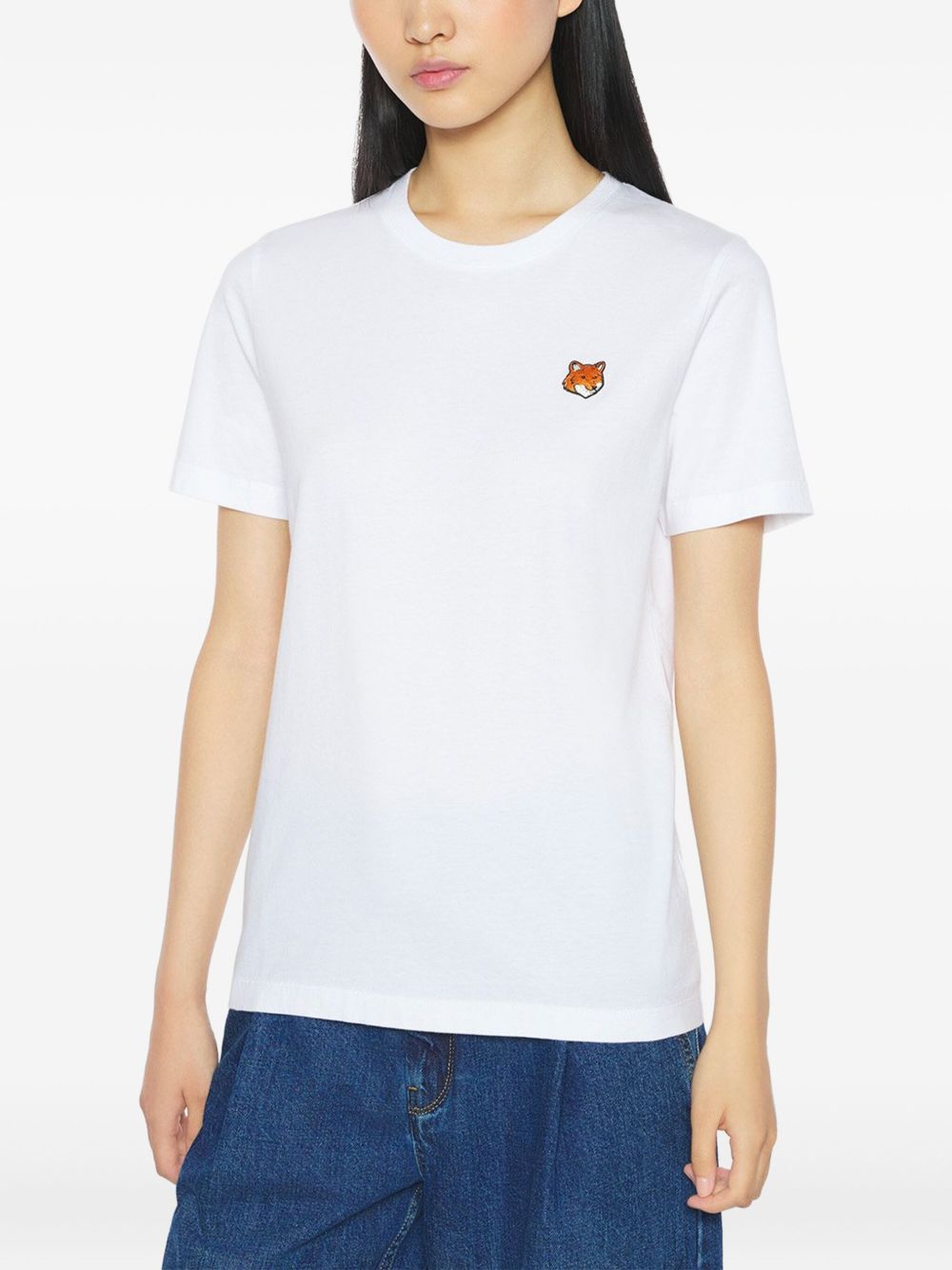 Maison Kitsuné Maison Kitsuné Fox Head embroidery Fox Head cotton t-shirt - view 4