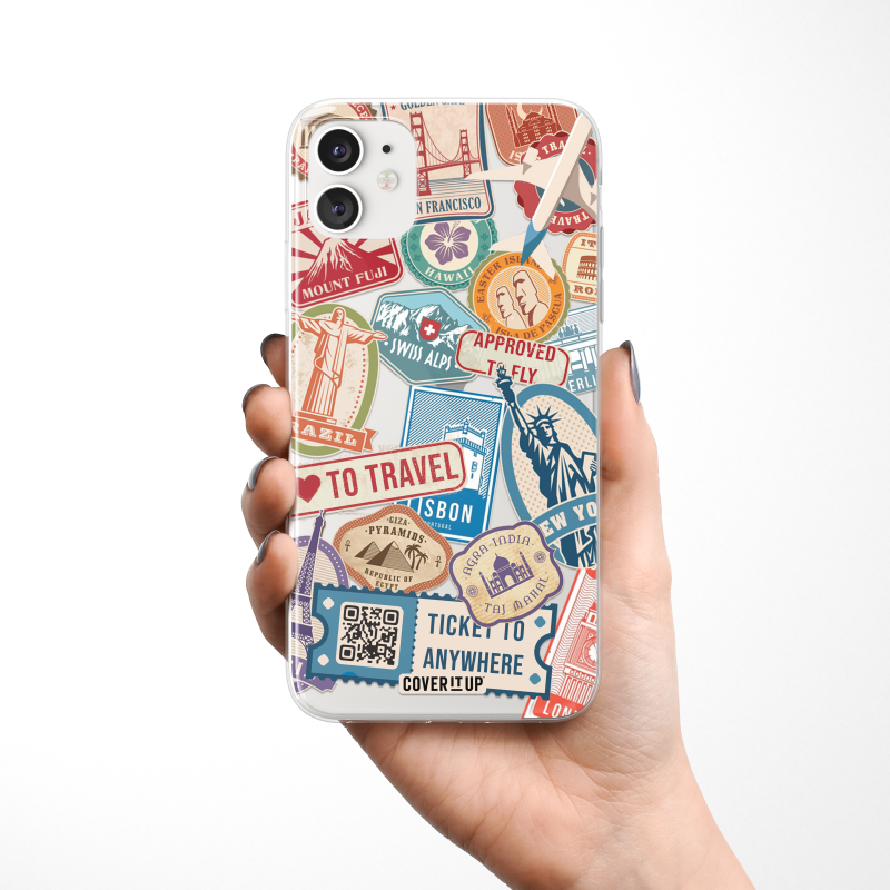 Design Phone Cases Travel Clear Silicone Case - view 3