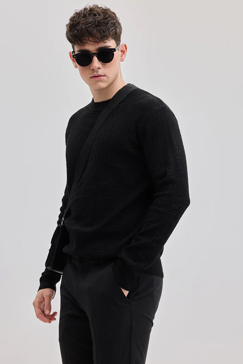 SNITCH Black Knitted Sweater - view 6