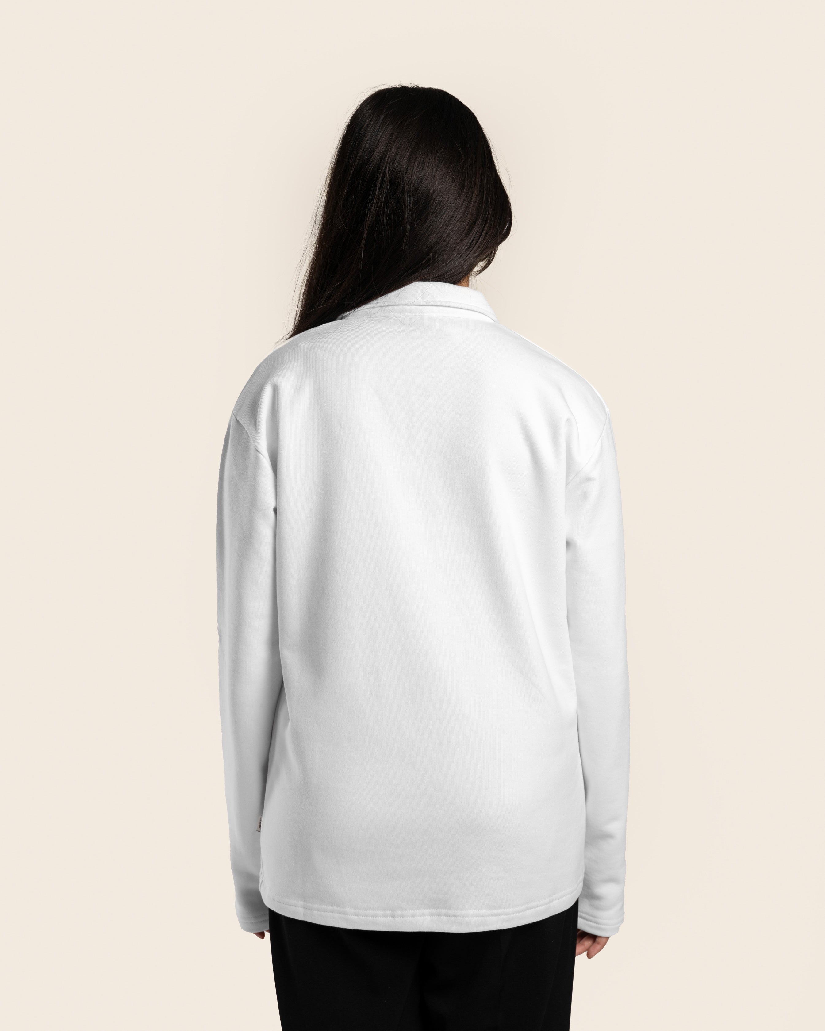 MNST GEAR Collared Polo In Santorini – White - view 4