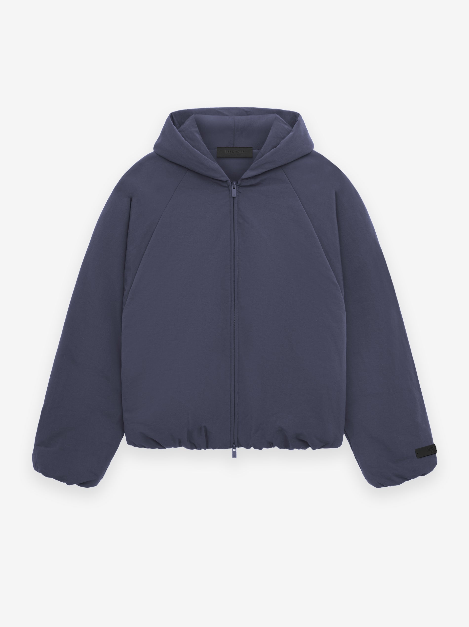 ESSENTIALS Military Nylon Hooded Bomber – Marine