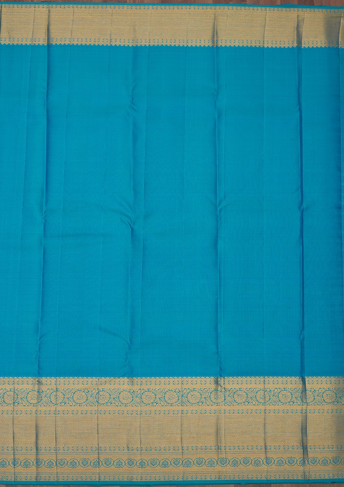 Koskii Turquoise Blue Zariwork Pure Silk Saree - view 7