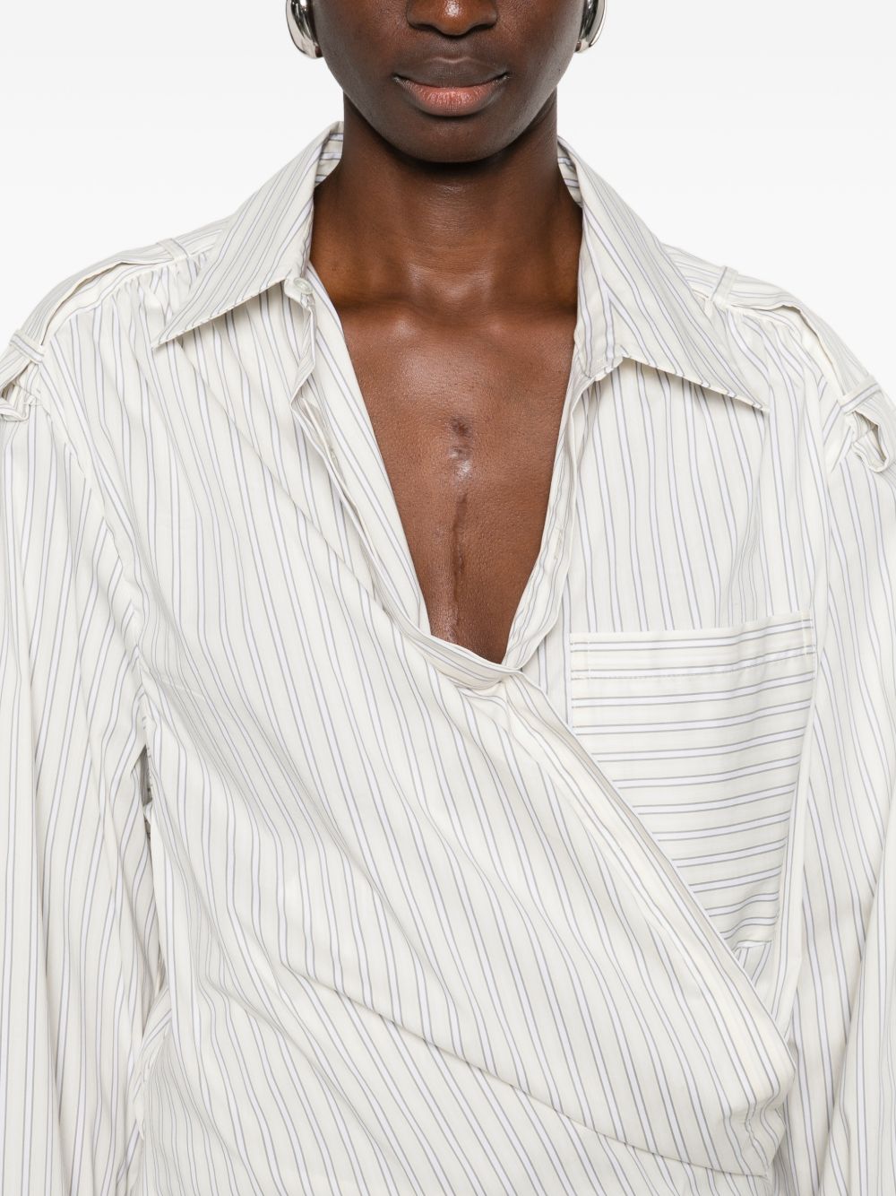 Iro Lace striped cotton shirt - view 2