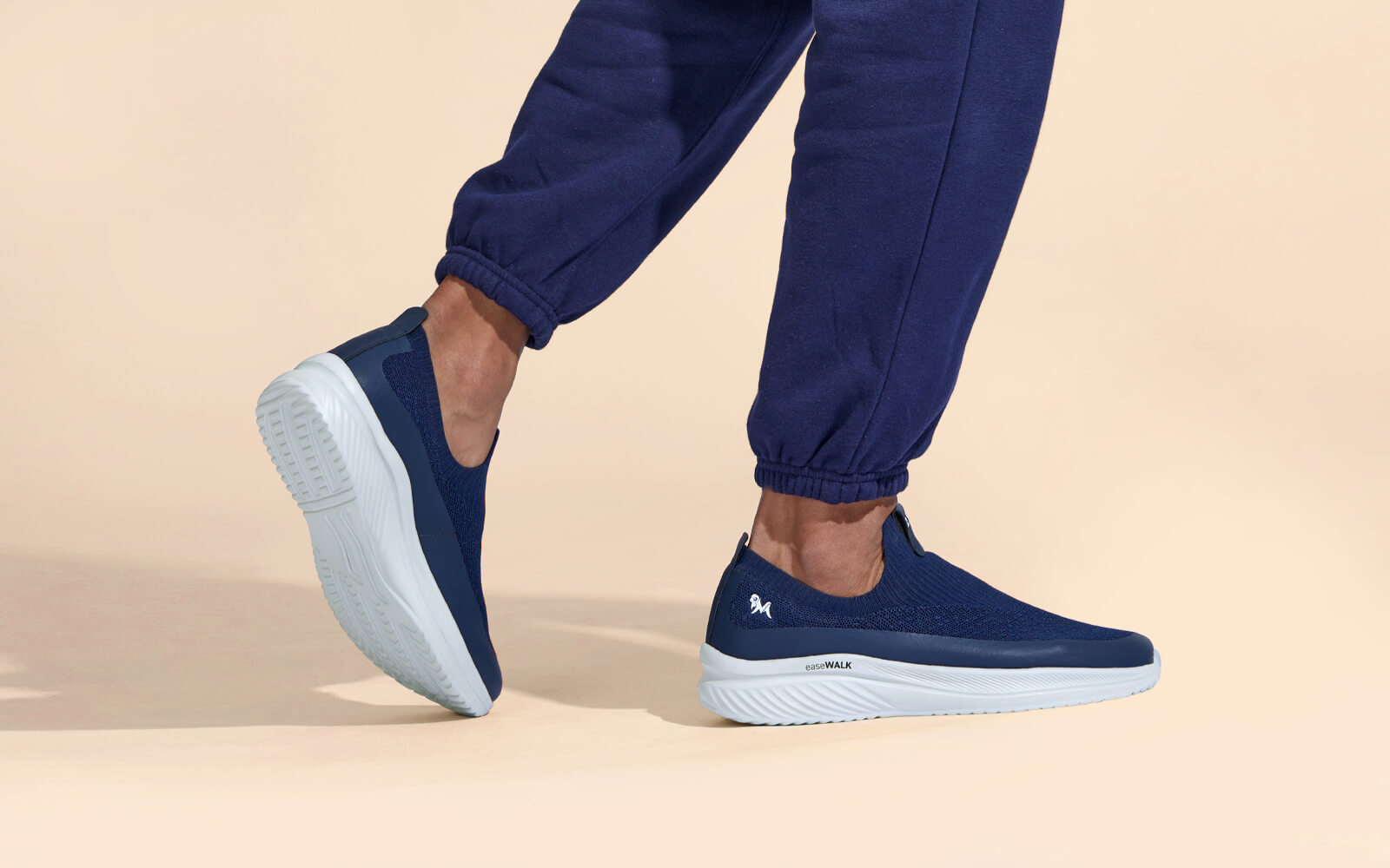 Neeman's Ease Walk Slip Ons : Blue - view 8