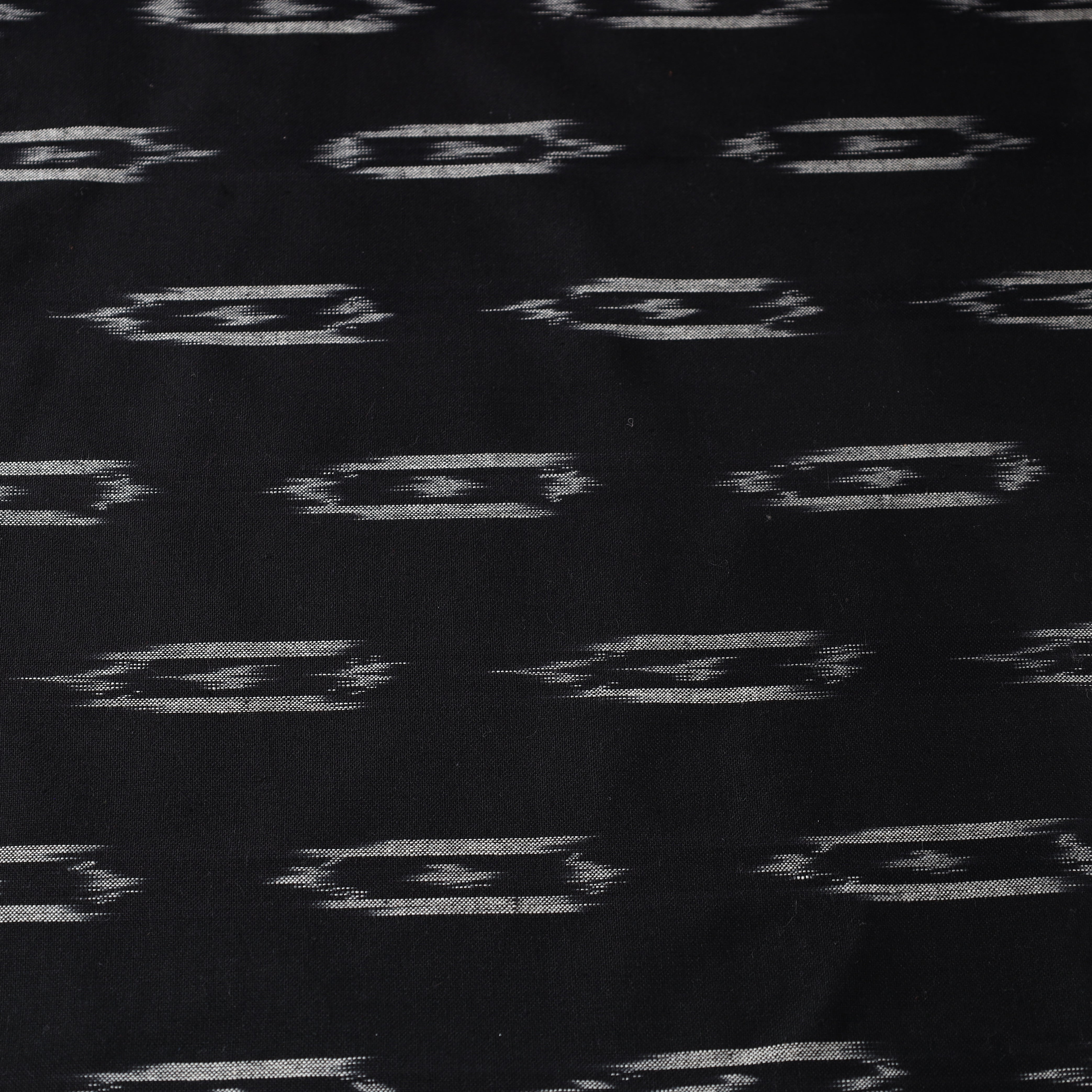 SOUTH KARGHA Black - Cotton Pochampally Ikat Weave Fabric 07 - view 4