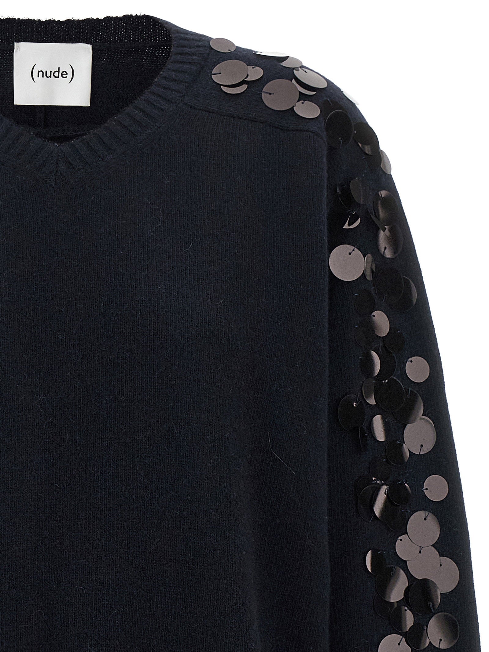 Nude Sequin Sweater – 80% wool, 20% polyamide - view 3