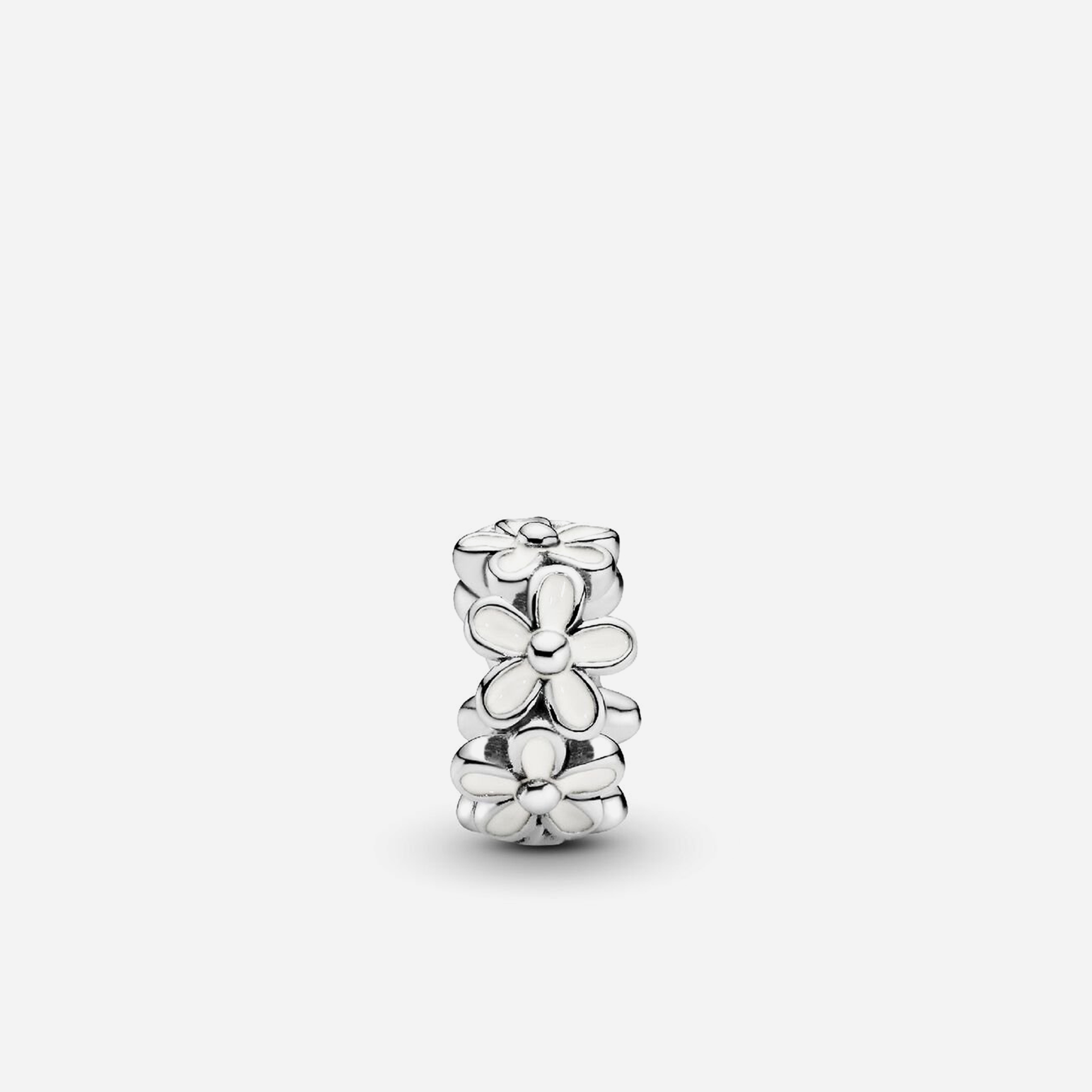 Pandora White Daisy Flower Spacer Charm - view 2