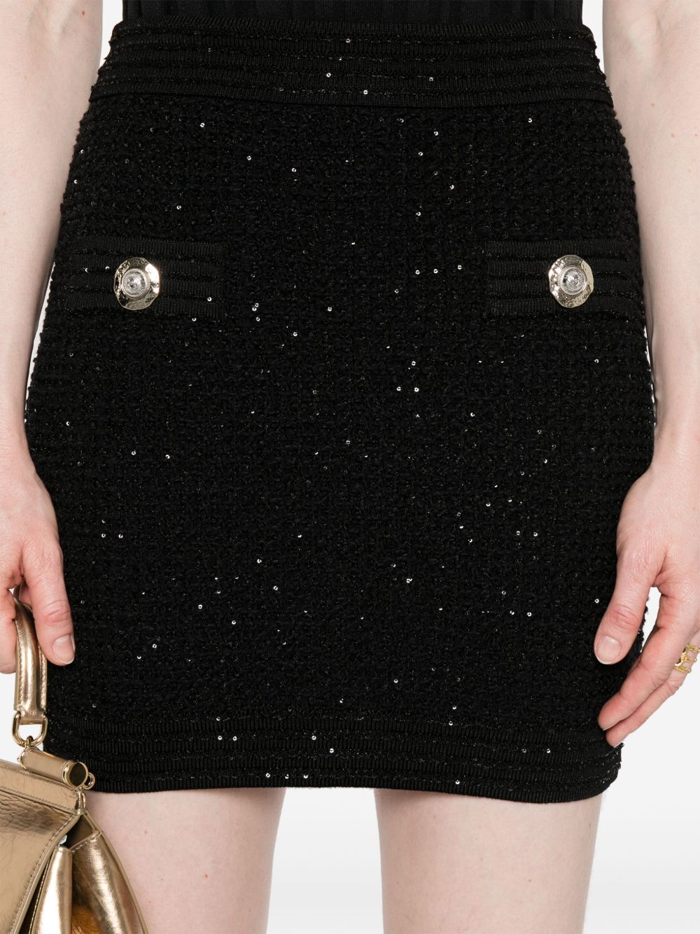 Balmain Tweed Mini Skirt - view 5