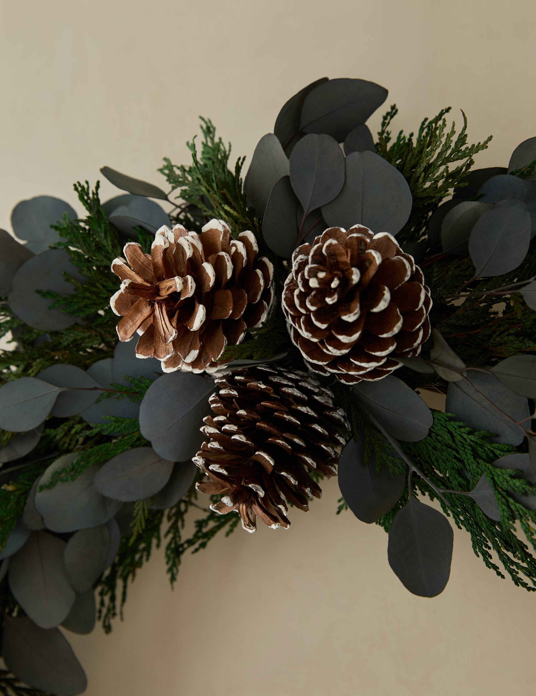 Lulu and Georgia Preserved Winter Cedar Wreath - view 2