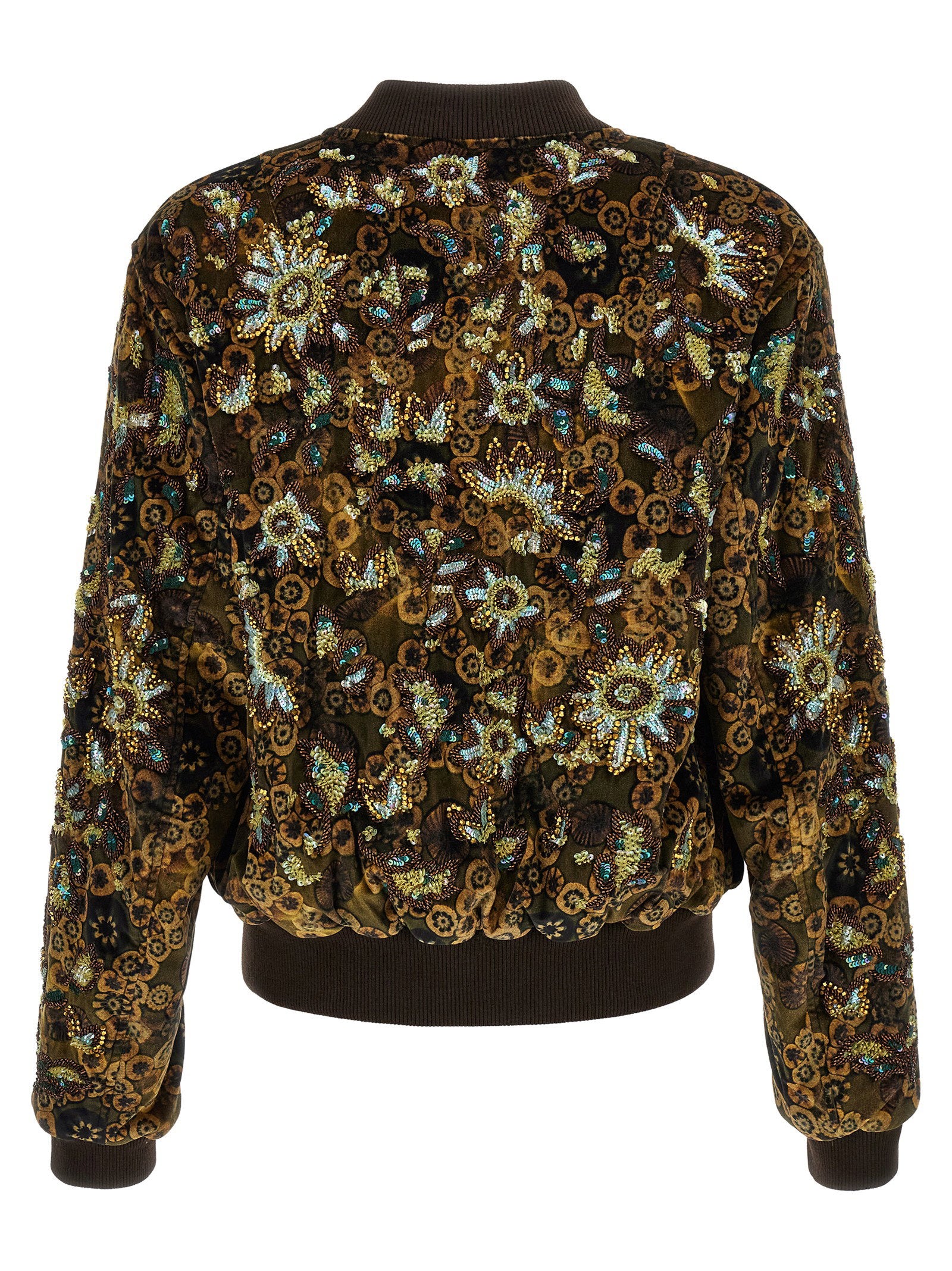 Dries Van Noten Valtor Bomber Jacket With Embroideries And Beads - view 2