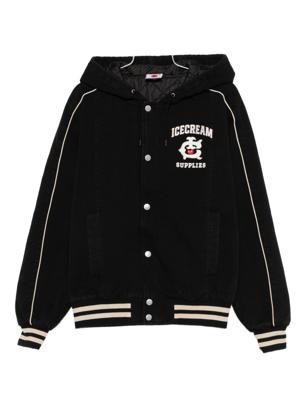 Icecream Cotton hooded bomber jacket – Outer: Cotton 100%