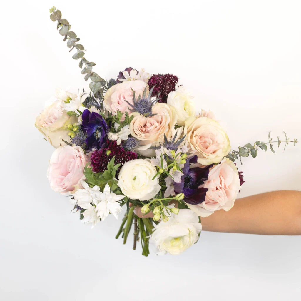 FiftyFlowers On Cloud Wine Flower Bouquet