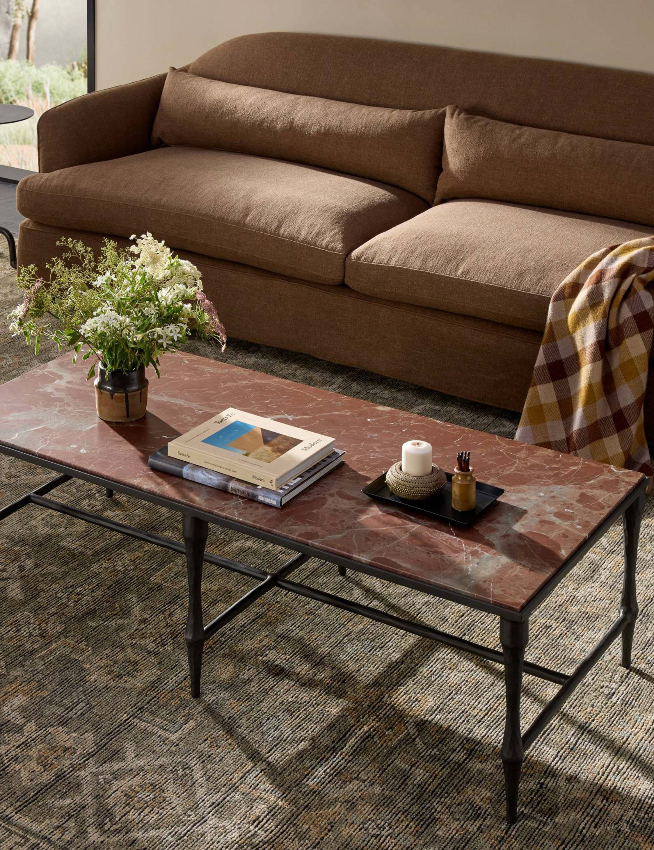Lulu and Georgia Brandis Coffee Table – Red Marble - view 2
