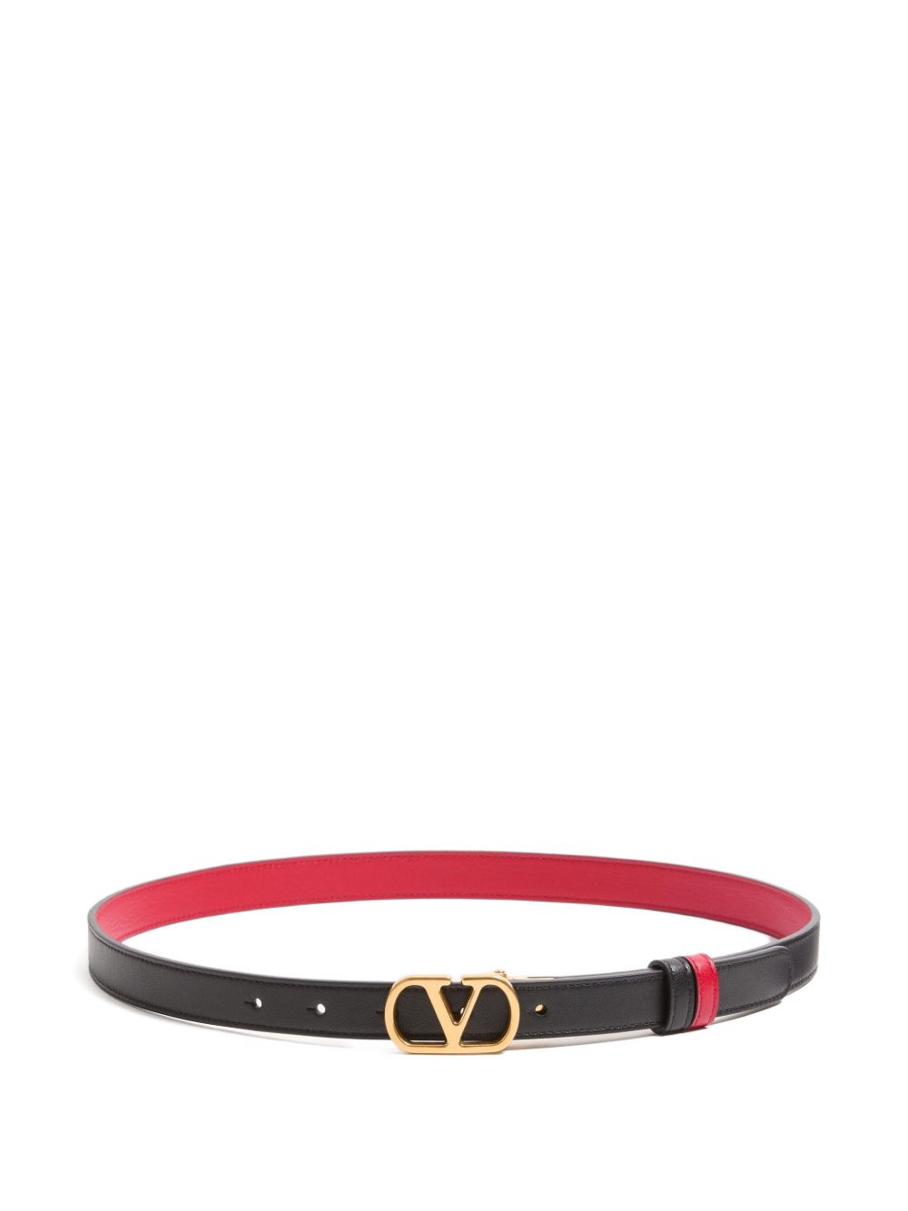 Valentino Garavani-VLogo Signature Reversible Belt in Shiny Calfskin 30mm