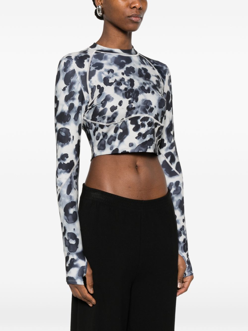 Adidas By Stella McCartney Open-back t-shirt – 100% Polyamide - view 2