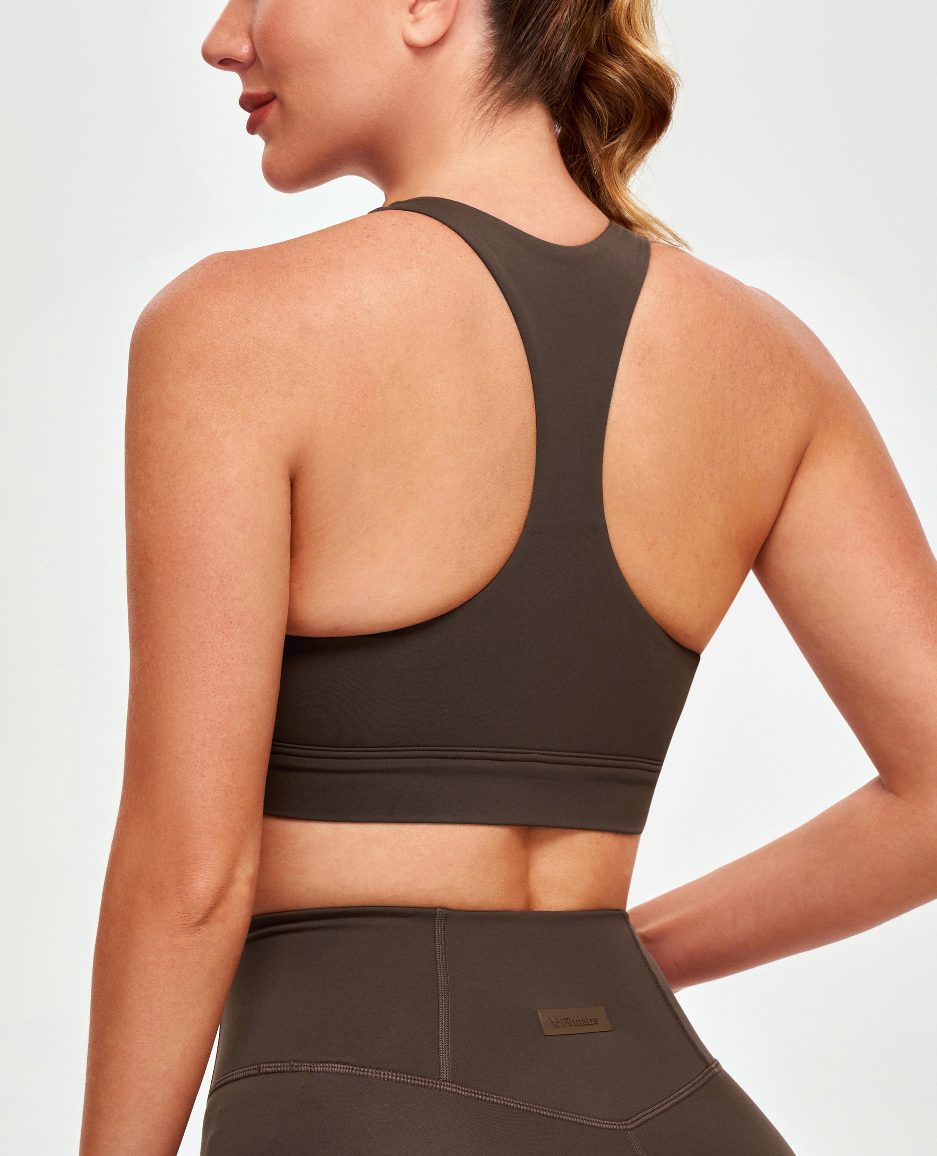 FIRM ABS Energy Sports Bra - Brown - view 2