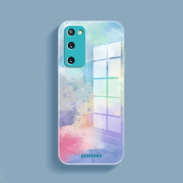 Million Cases Galaxy S20 FE Watercolor Splatter Glass Back Case