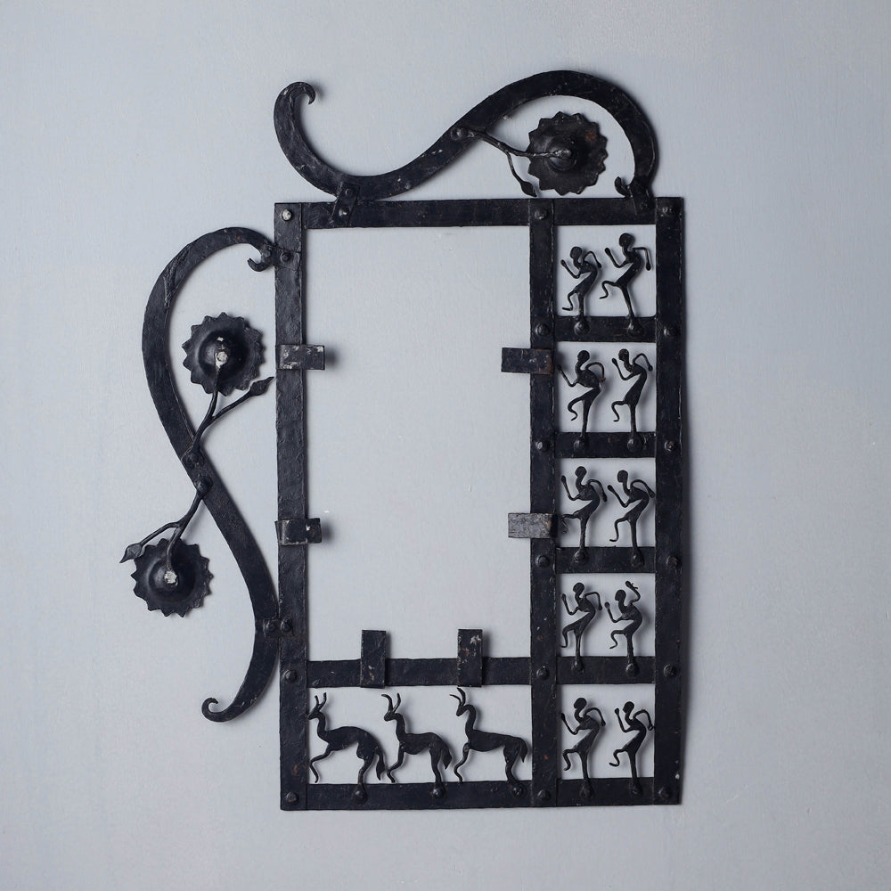 CHHATTISGARH HASTSHILP VIKAS BOARD Bastar Tribal Wrought Iron Photo Frame (21 x 18 in) - view 3