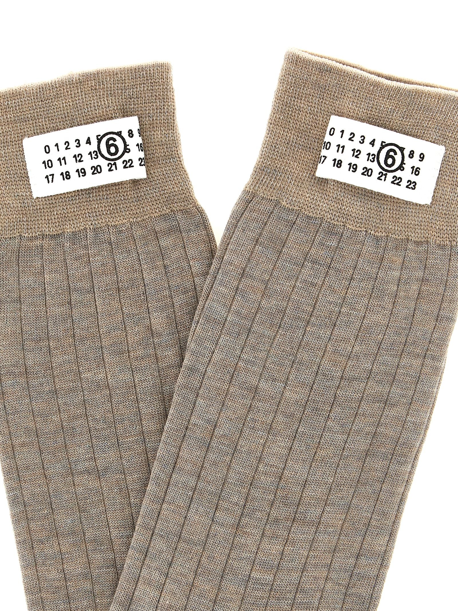 Mm6 Maison Margiela Numeric Signature Mm6 Socks - view 3