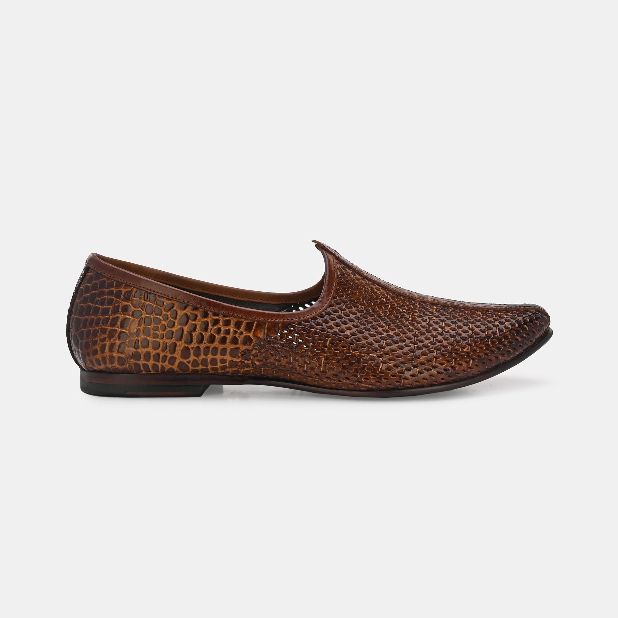 Textured Tan Malaga Jooti by Lafattio - view 7